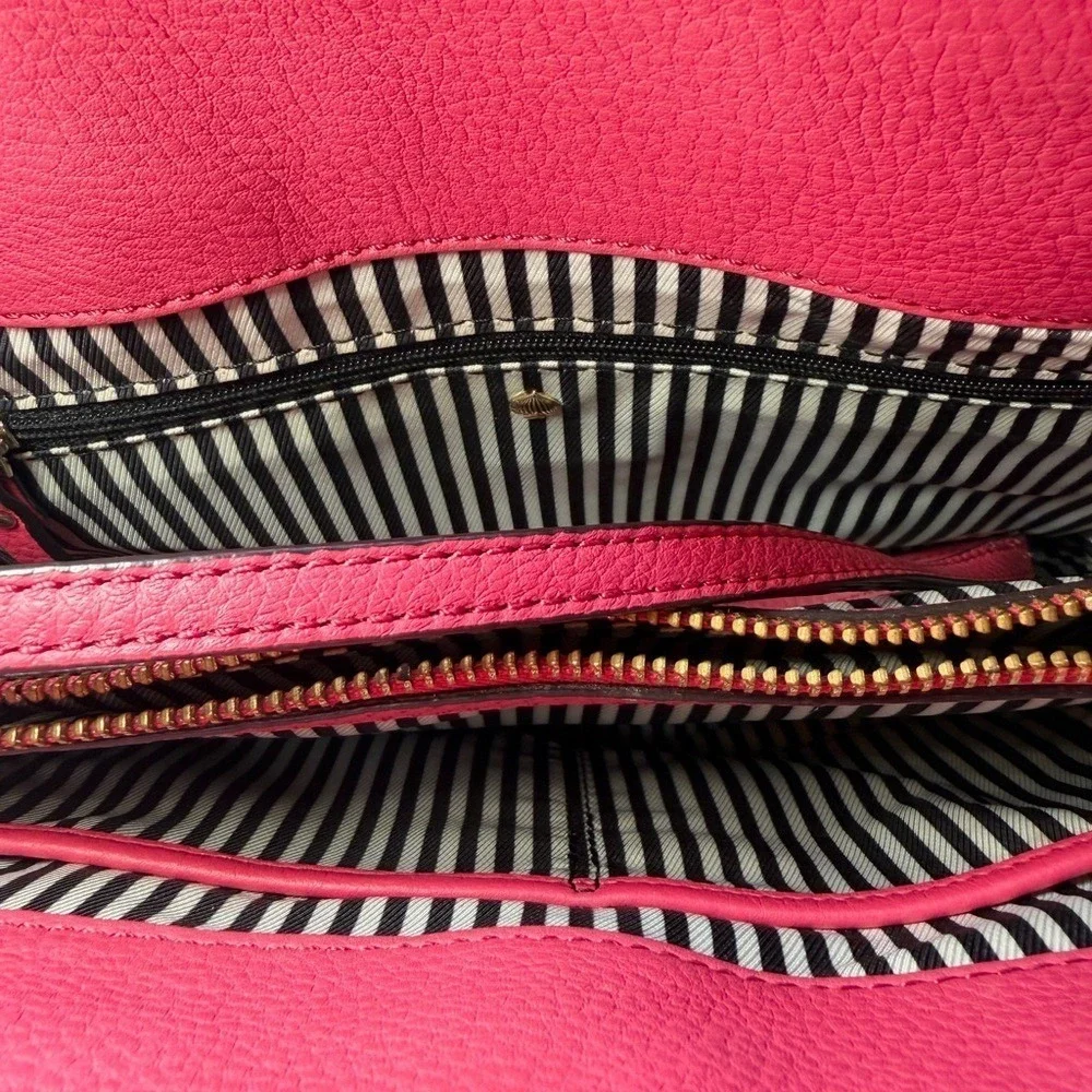 Kate Spade New York Pink Leather Satchel with Oversized Bow and shoulder strap - Picture 7 of 7